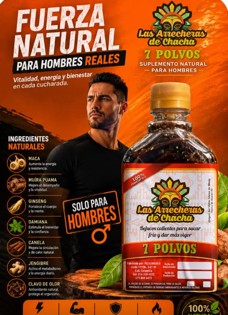 7 Polvos, suplemento natural para hombres