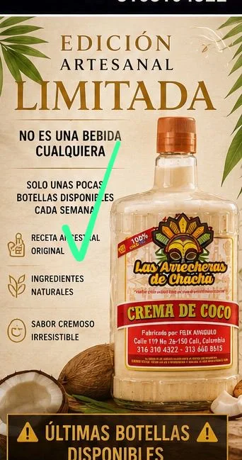 Crema de Coco Las Arrecheras de Chacha